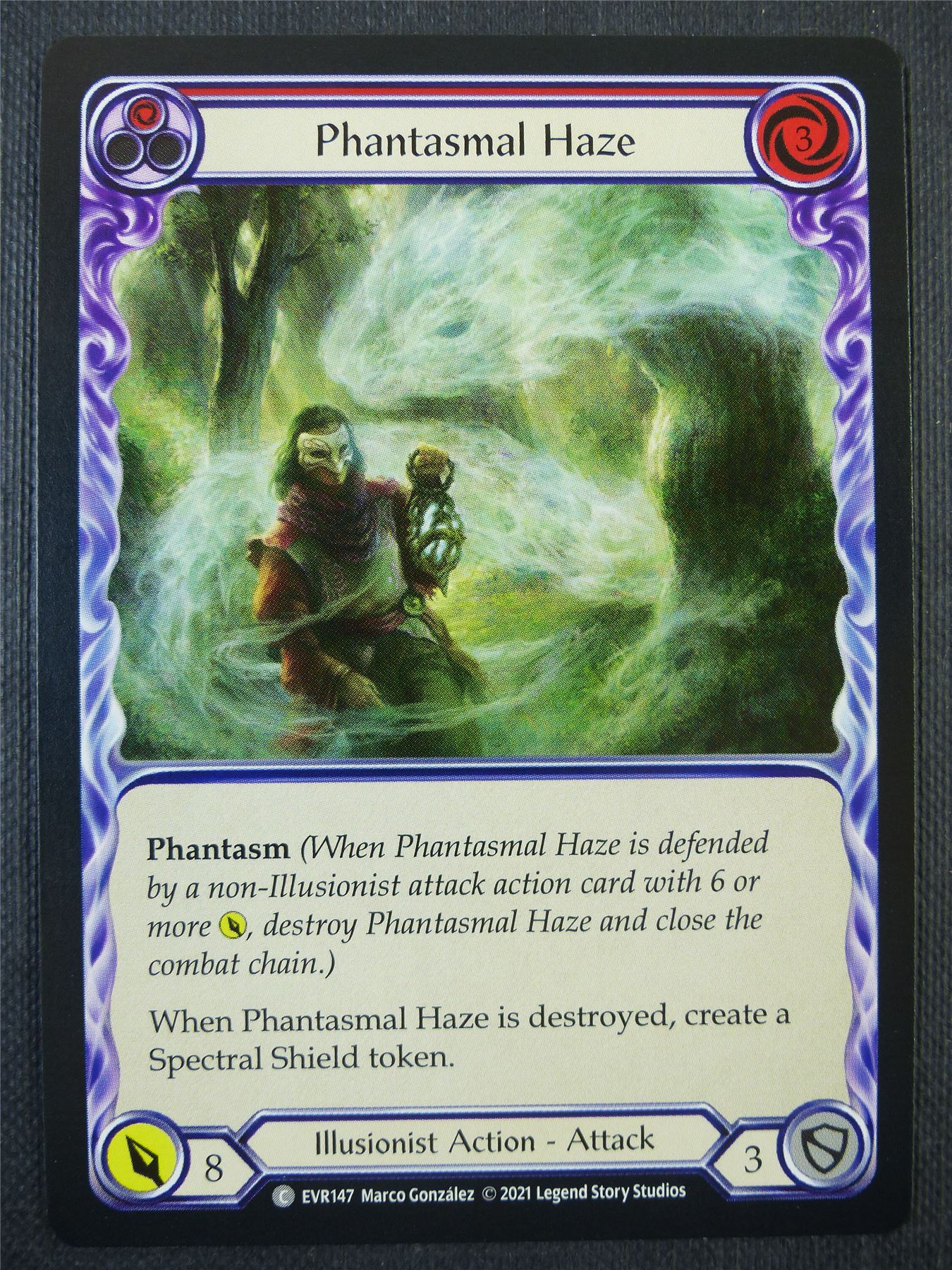 Phantasmal Haze Red - 1st ed Everfest - Flesh & Blood Card #6D2