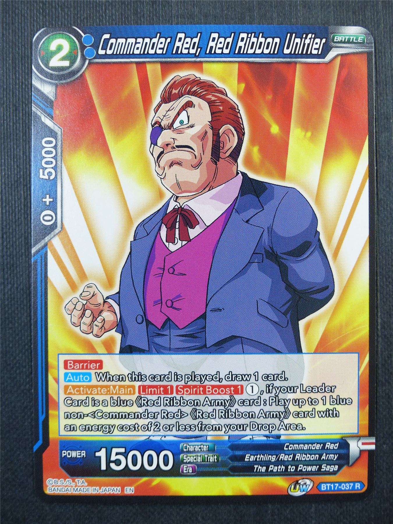 Commander Red Red Ribbon Unifier R - Dragon Ball Super Card #47T