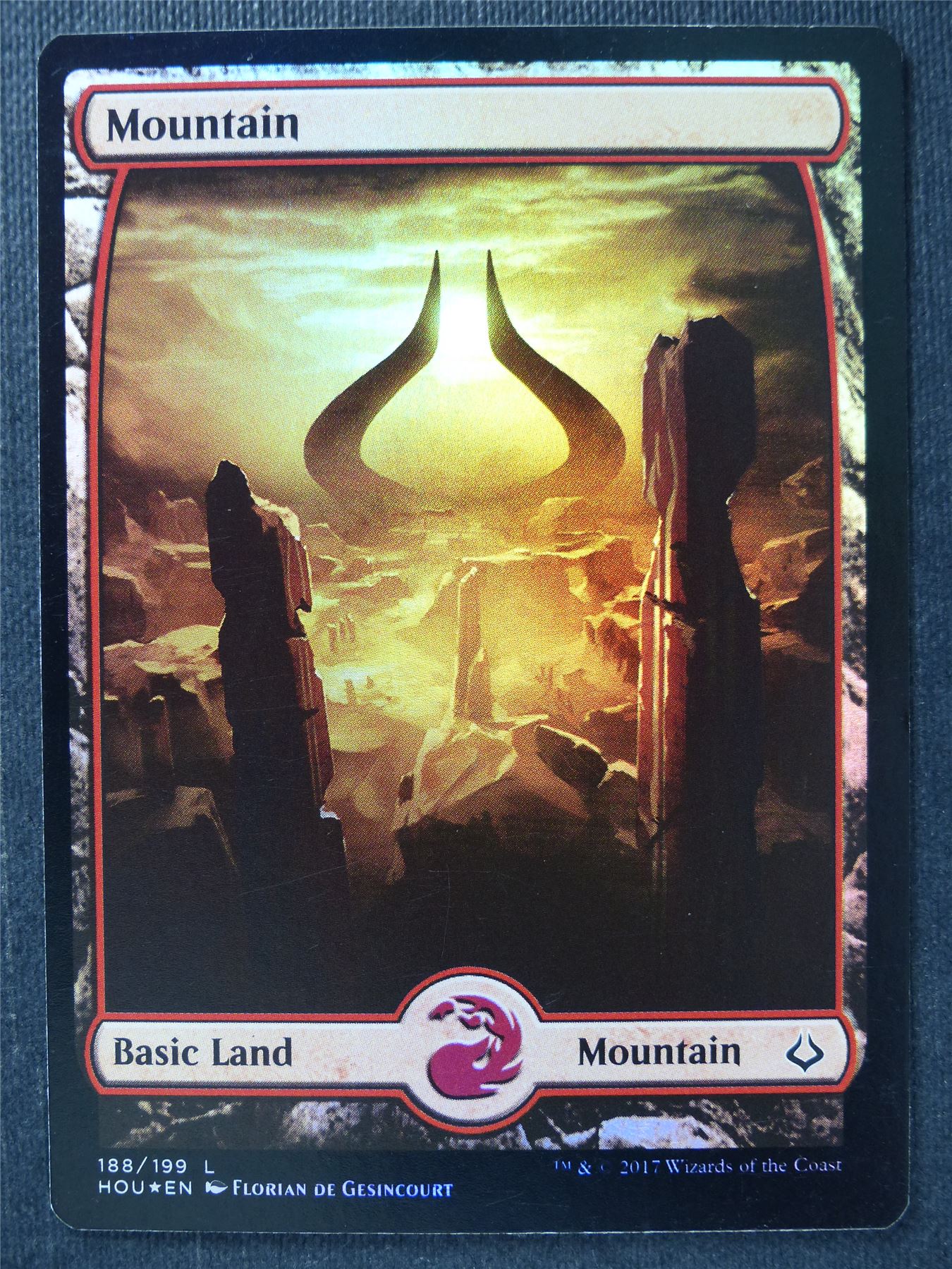 Mountain 188/199 Full Art Foil - Mtg Magic Card #W5