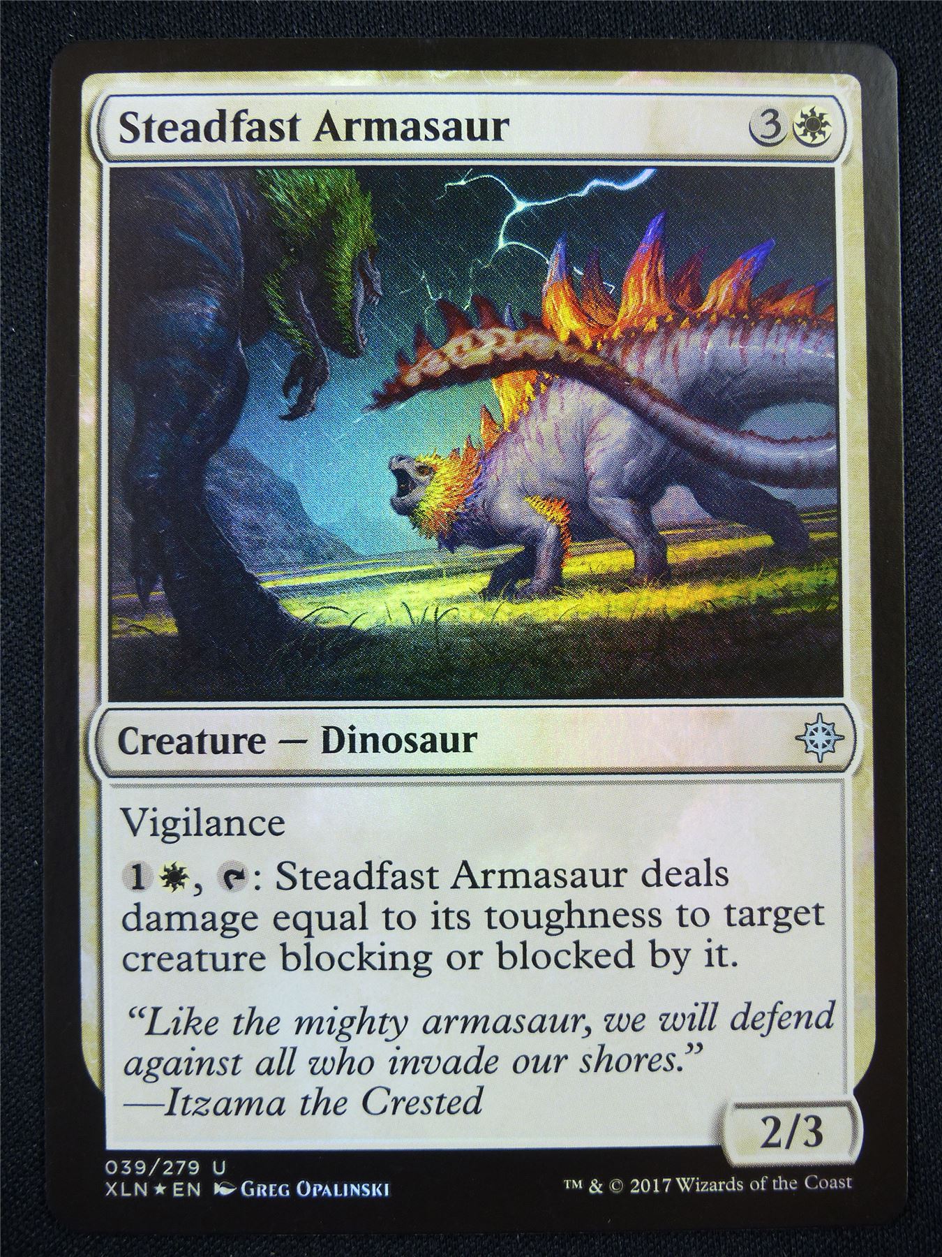 Steadfast Armasaur Foil - Mtg Card #1MT