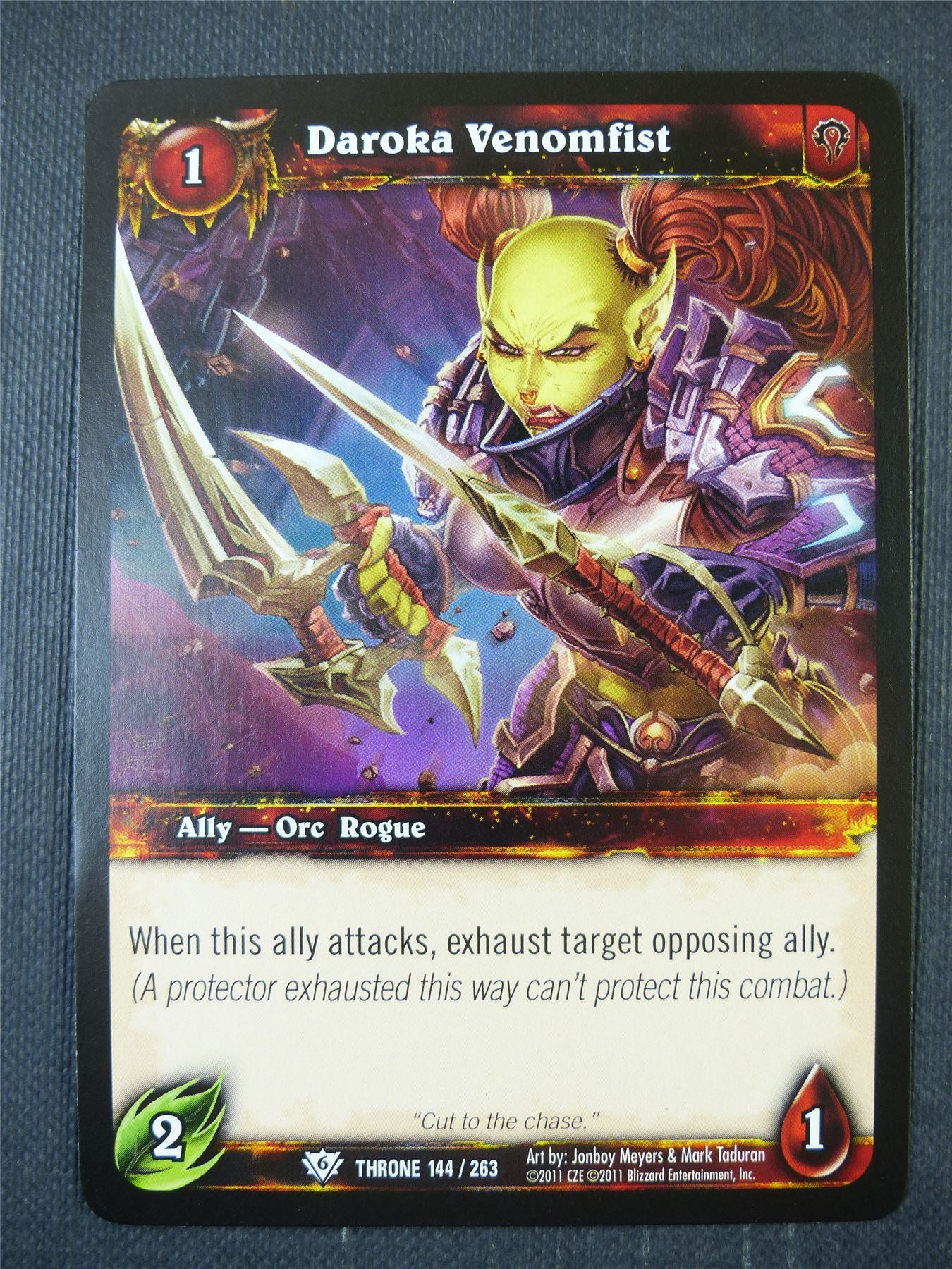 Daroka Venomfist 144/263 - WoW Card #1BD