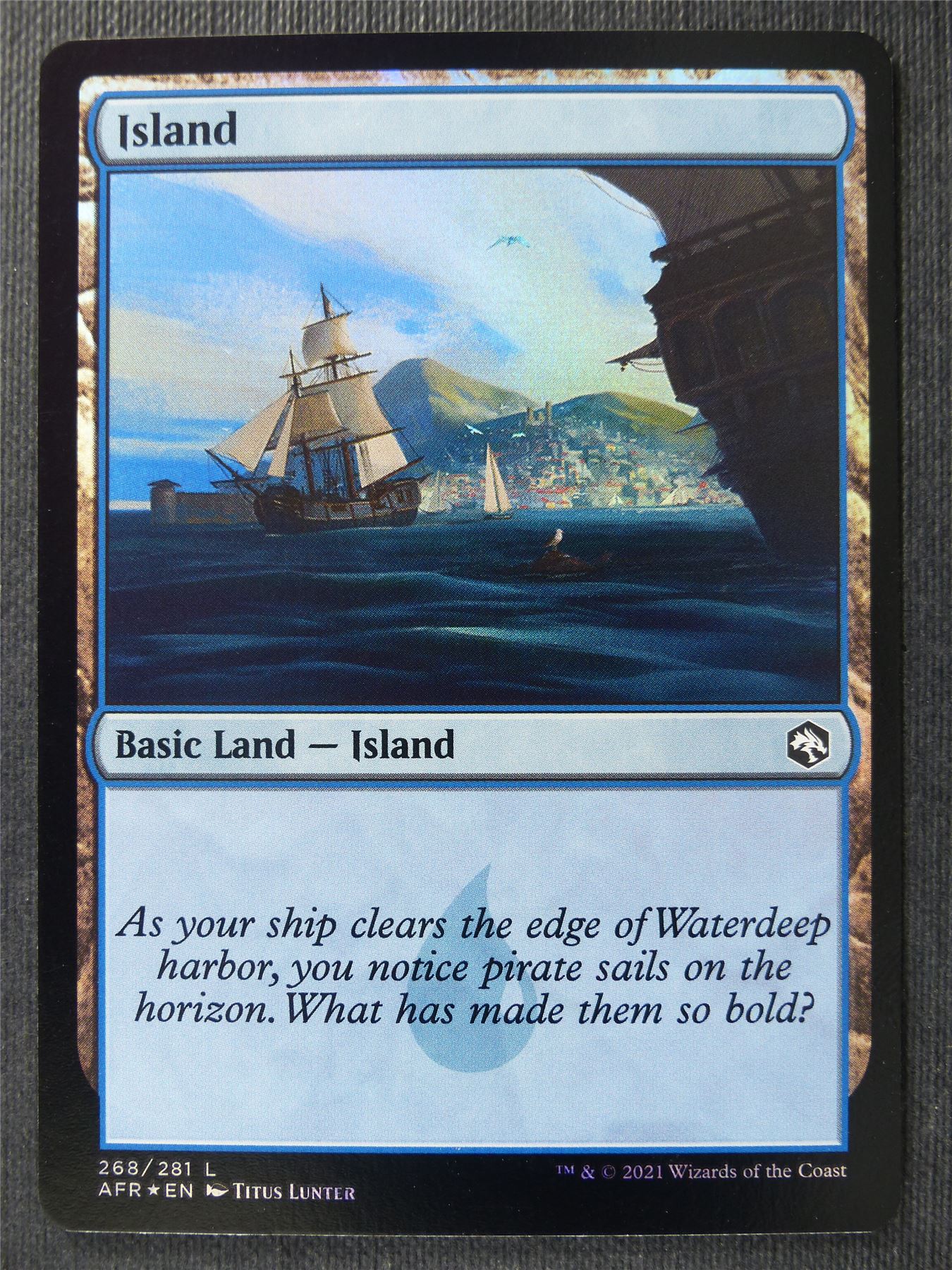 Island 268/281 Foil - AFR - Mtg Card #2CB