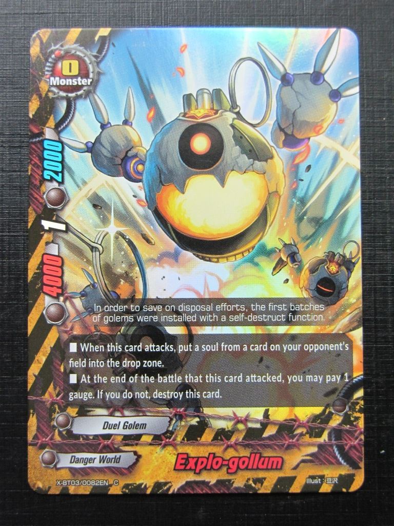 Explo-Gollum X-BT03 C Foil - Buddyfight Card # 2G56