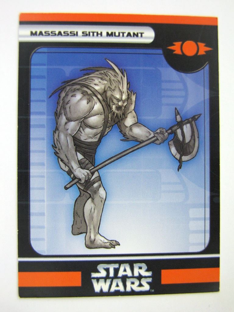 Star Wars Miniature Spare Cards: MASSASSI SITH MUTANT # 11B57