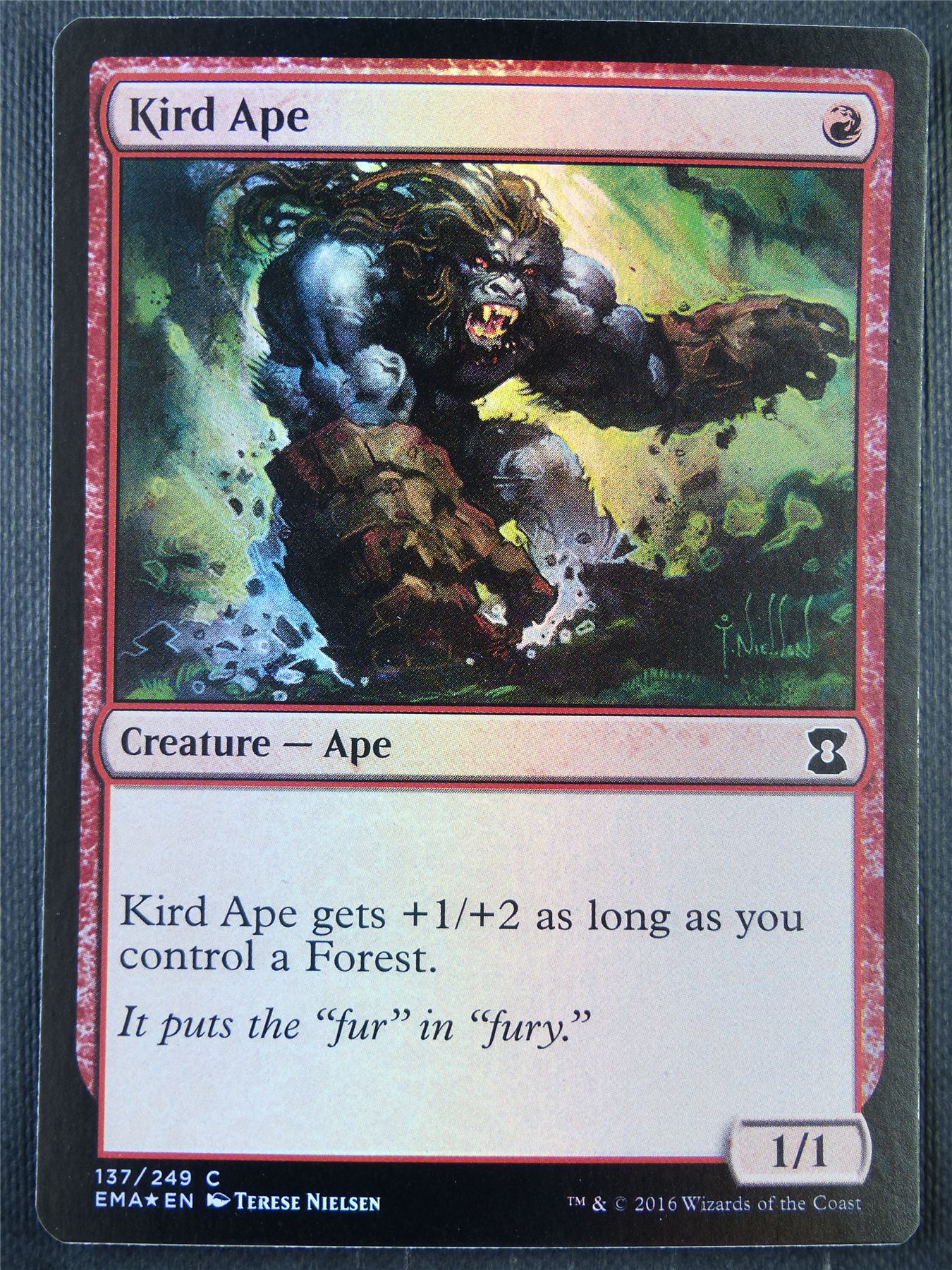mtg ape cards Kird Ape Foil - Eternal Masters