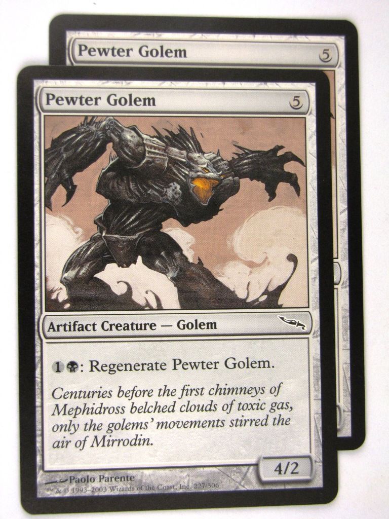 MTG Magic: the Gathering Cards: PEWTER GOLEM x2: MRD