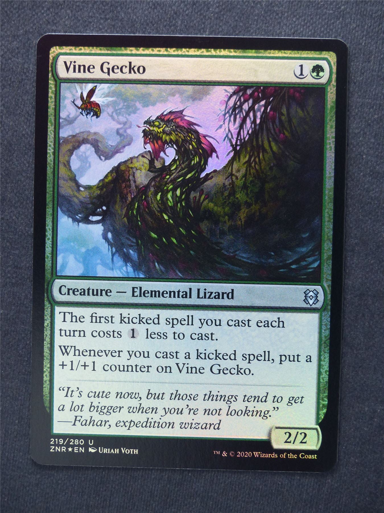 Vine Gecko Foil - Mtg Magic Cards #W9