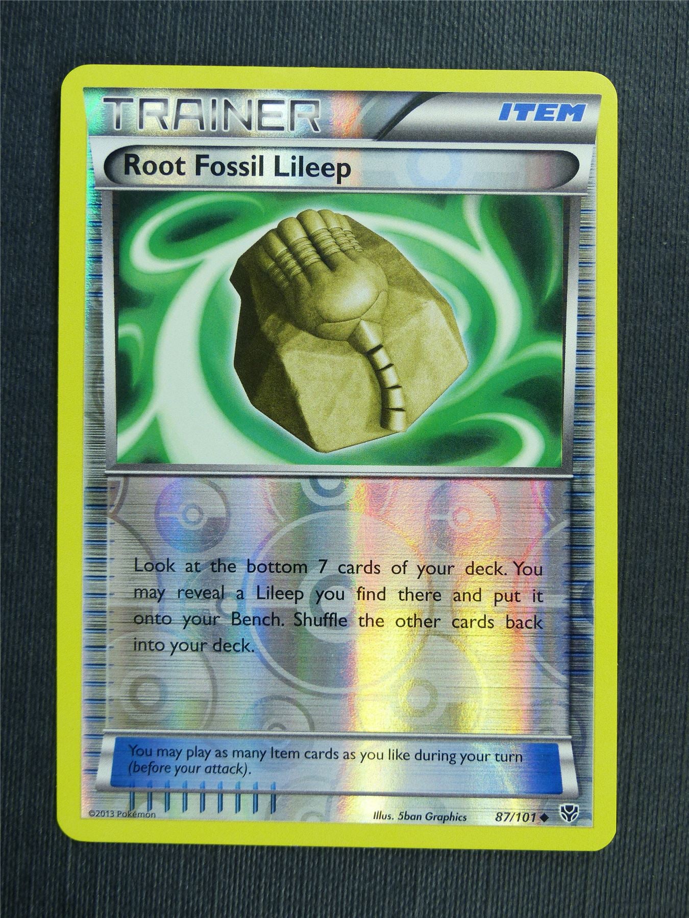 lileep pokemon card Root Fossil Lileep 87/101 Reverse Holo
