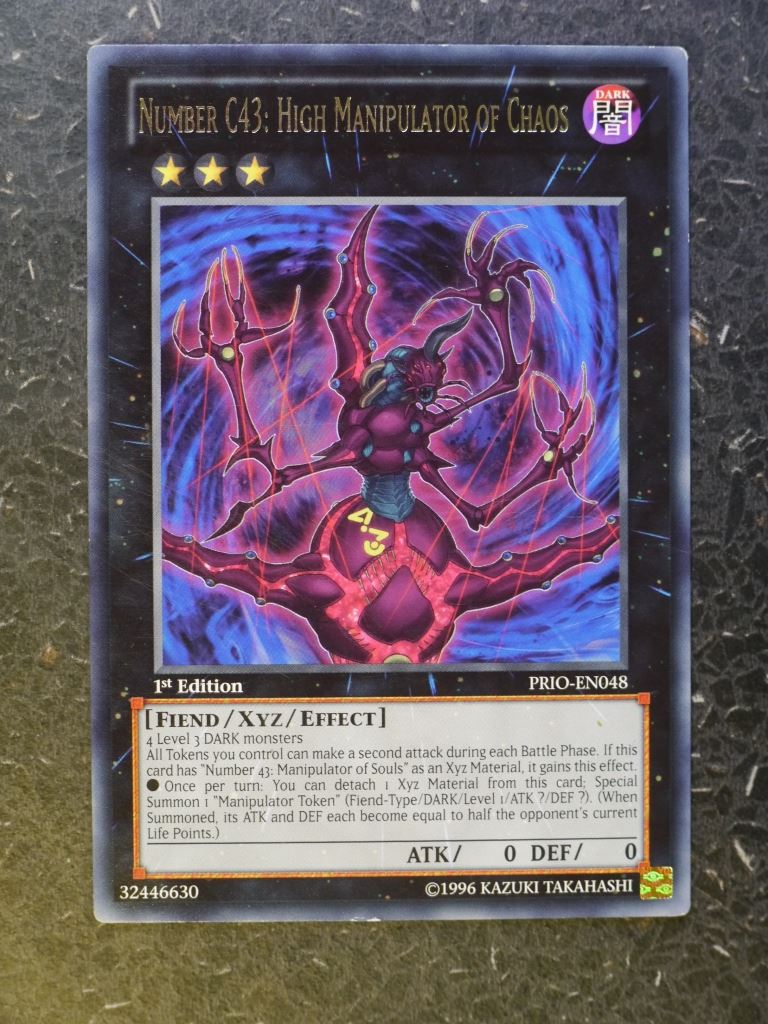 Yugioh Cards: NUBER C43: HIGH MANIPULATOR OF CHAOS PRIO RARE # 8F42 Archeron Yugioh Cards: NUBER C43: HIGH MANIPULATOR OF CHAOS PRIO RARE # 8F42 Archeron
