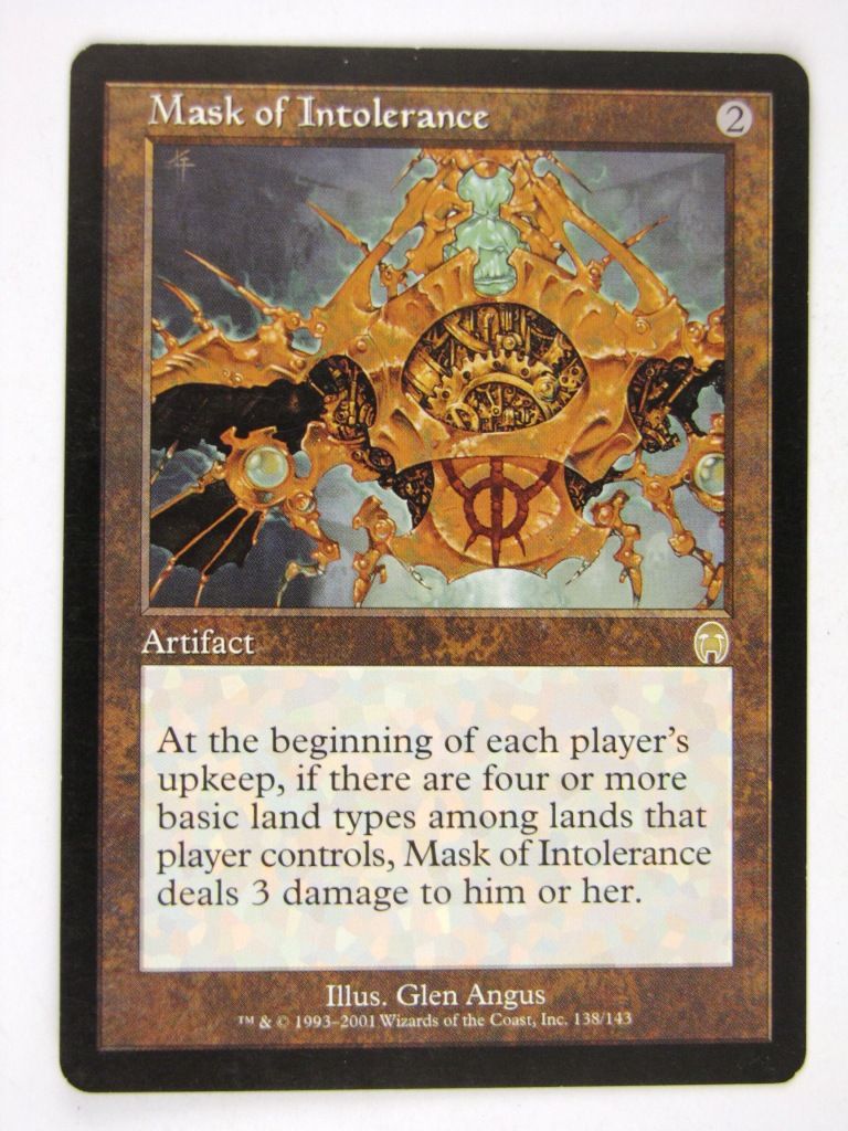 Mtg - MASK OF INTOLERANCE - Played Rare