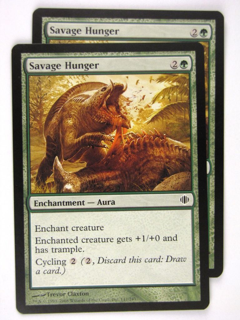 MTG Magic: The Gathering Cards: SAVAGE HUNGER x2: ALA