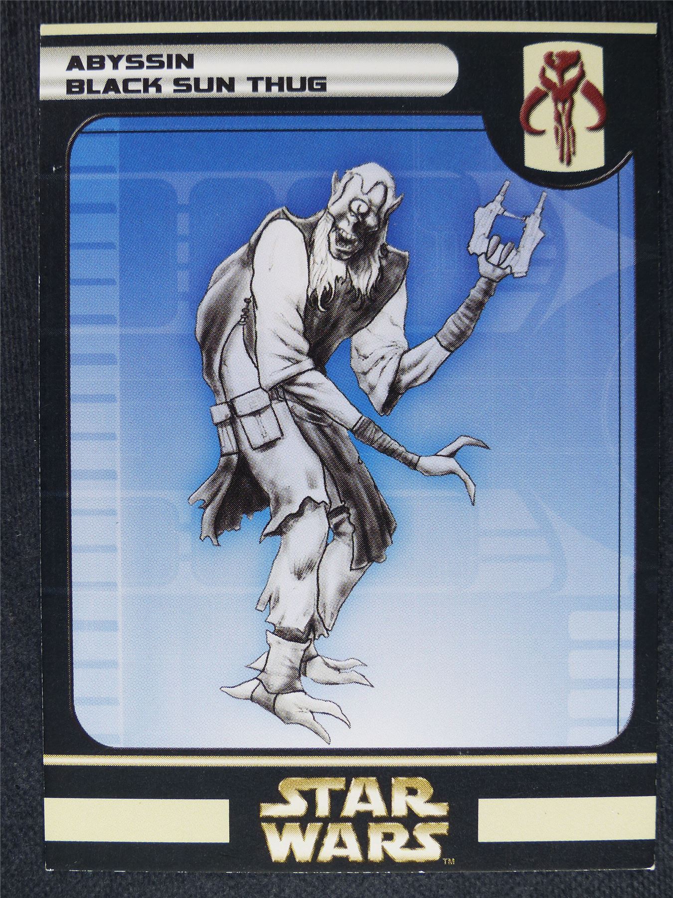 Abyssin Black Sun Thug - Star Wars Miniatures Spare Cards #5N