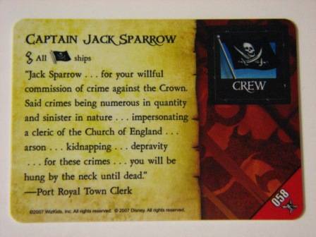 Pirates PocketModel Game - 058 CAPTAIN JACK SPARROW