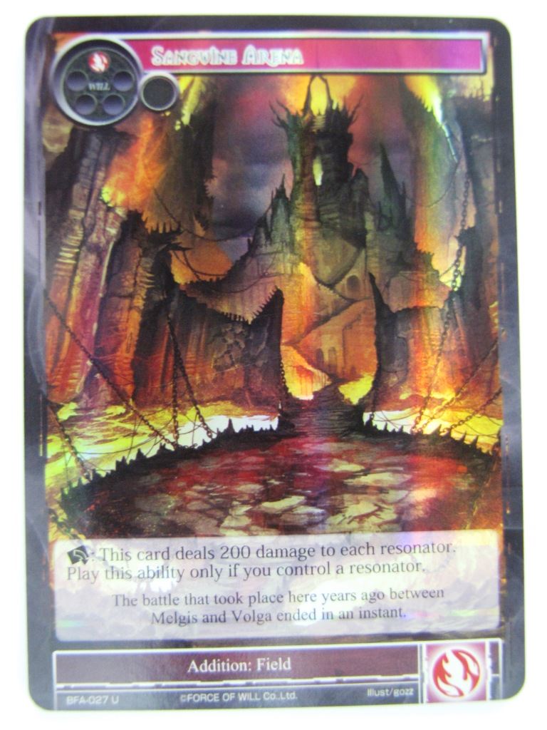 Force of Will Cards: SANGUINE ARENA FOIL # 15D24