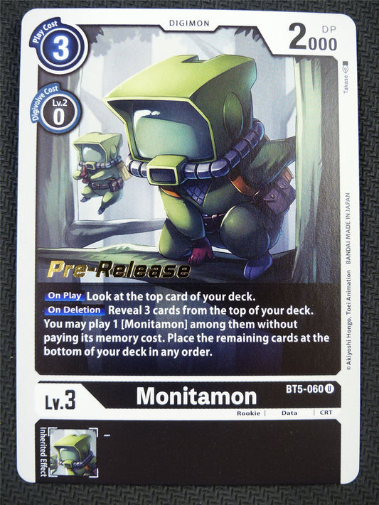 Monitamon BT5-060 U Pre-Release Promo - Digimon Card #5QH