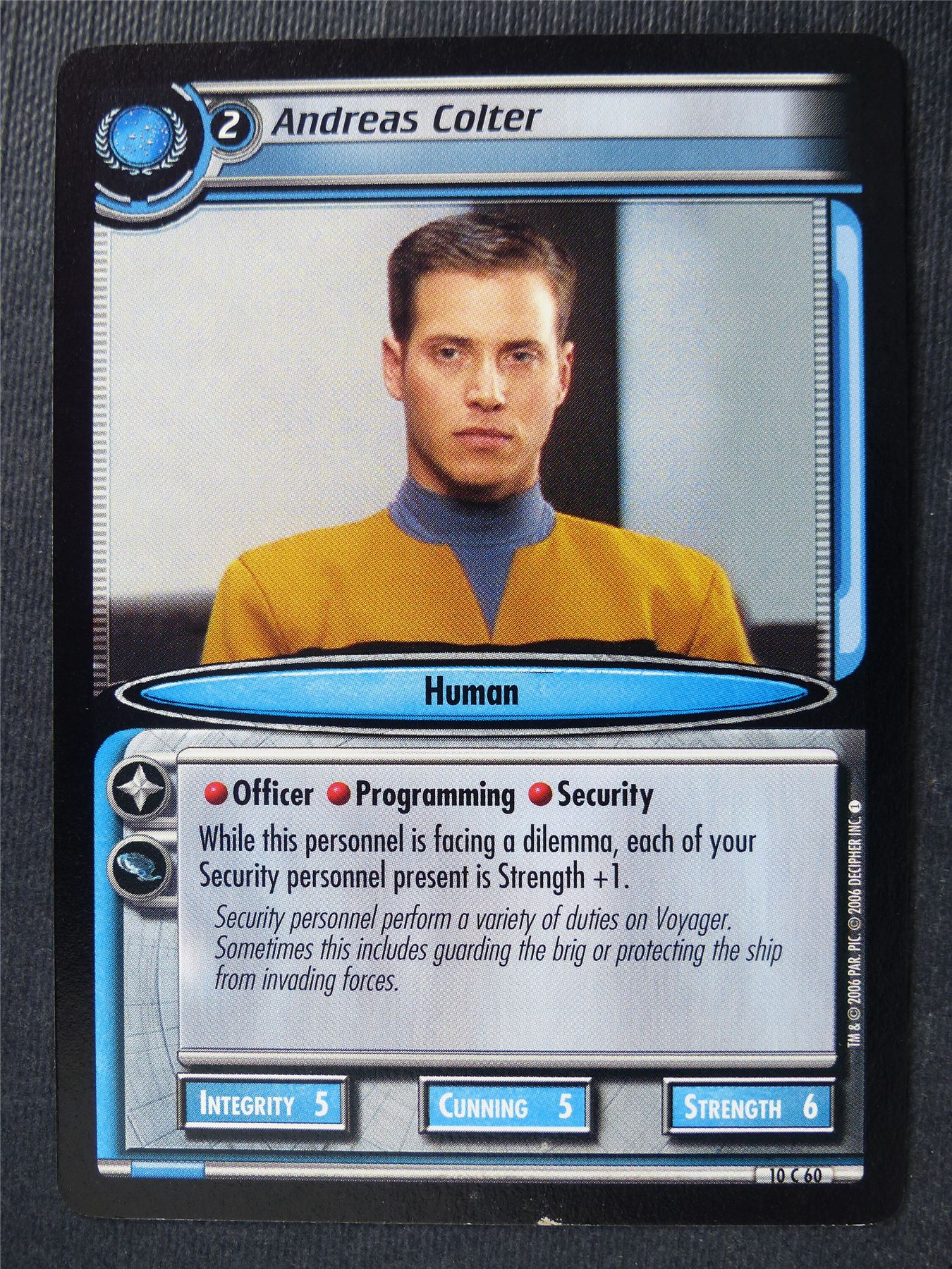 Andreas Colter - Star Trek Card #4WH
