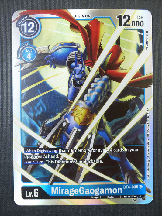 MirageGaogamon BT4-035 SR - Digimon Card #8WQ