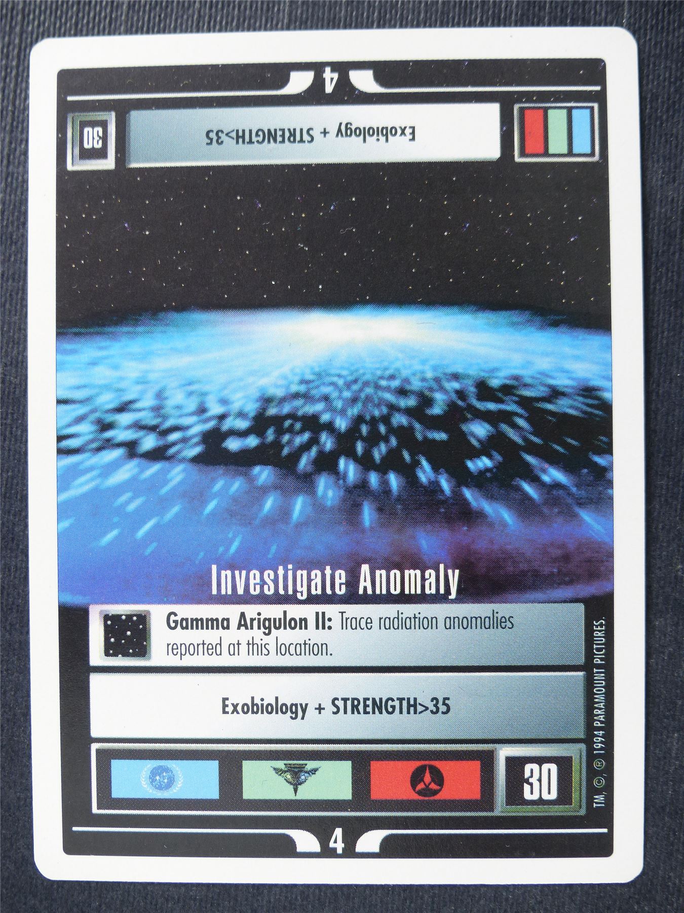 Investigate Anomaly - Star Trek Card #4XE