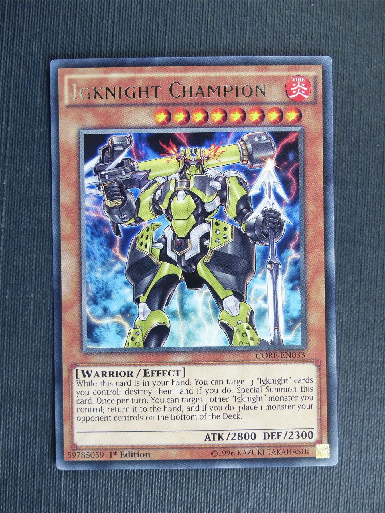 Igknight Champion CORE Rare - 1st ed - Yugioh Cards #YN Igknight Champion CORE Rare - 1st ed - Yugioh Cards #YN
