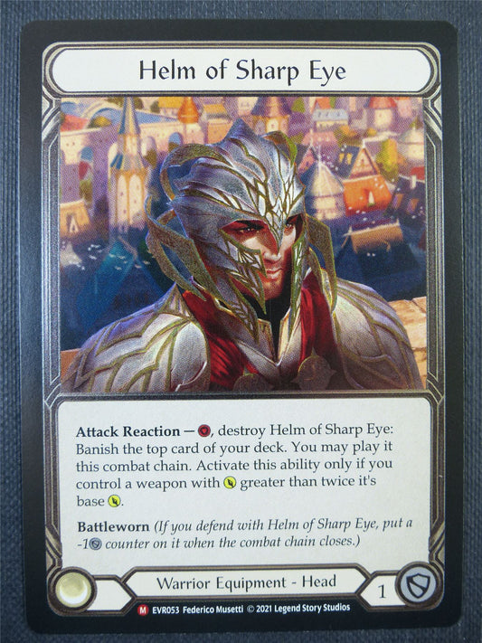 Helm of Sharp Eye Cold Foil - 1st ed Everfest - Flesh & Blood Card #6FS