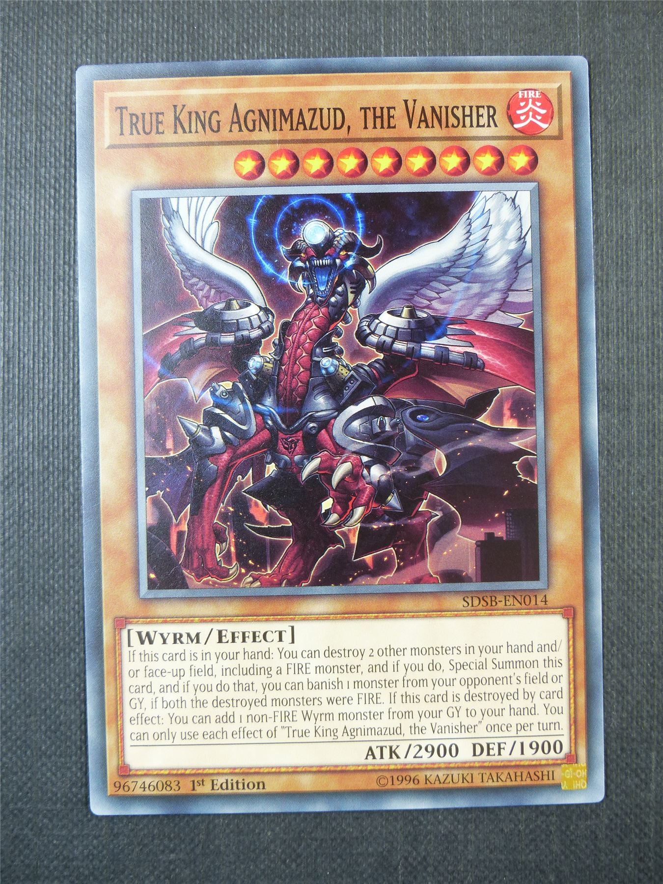 True King Agnimazud the Vanisher SDSB - 1st ed Yugioh Cards #A0V Archeron True King Agnimazud the Vanisher SDSB - 1st ed Yugioh Cards #A0V Archeron