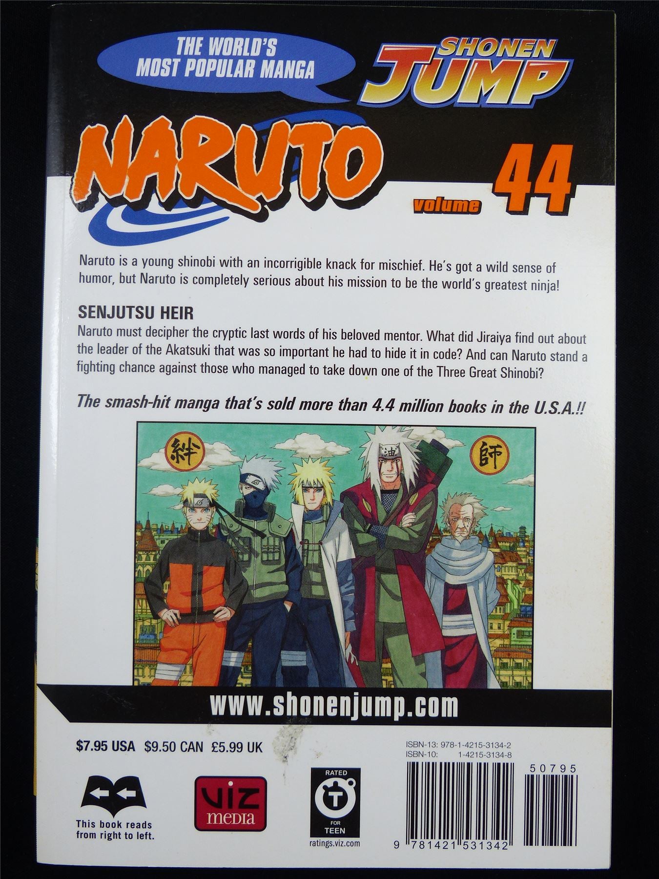 NARUTO Volume 44 - Shonen Jump Viz Manga #3II