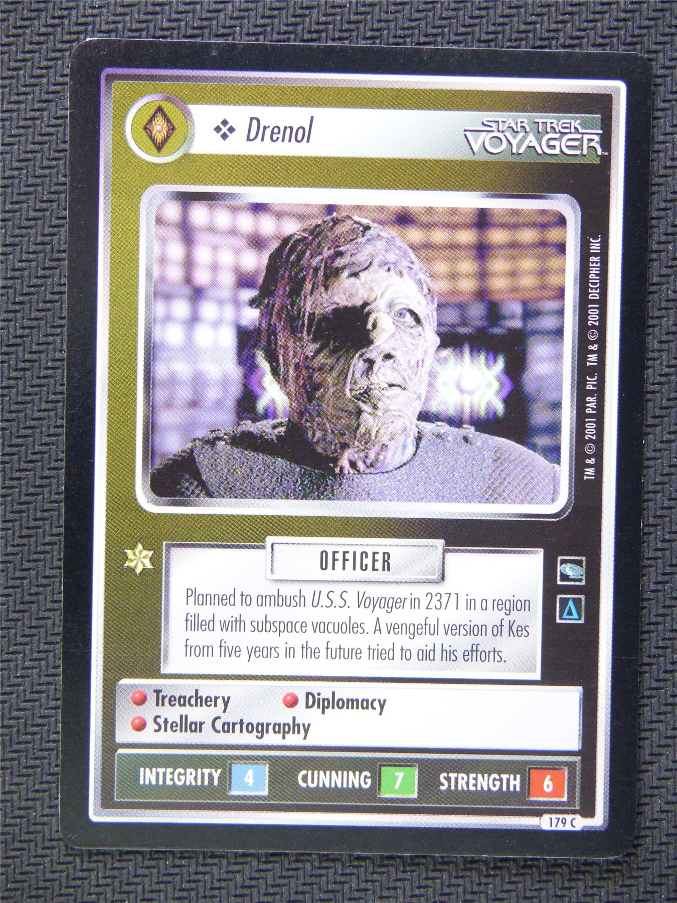 Drenol Black Border - Star Trek CCG Voyager #51P