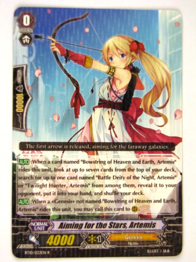Cardfight!! Vanguard Cards: AIMING FOR THE STARS, ARTEMIS R: SET 10