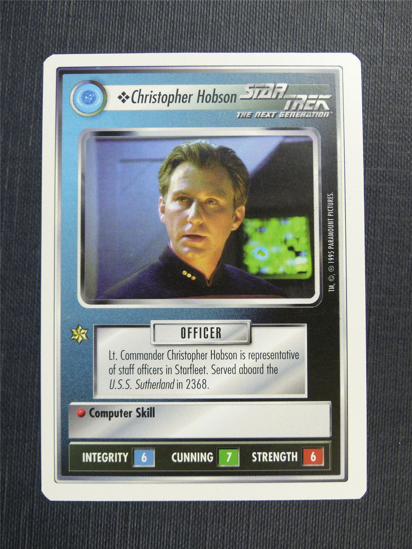 Christopher Hobson - TNG - Star Trek Cards #4SA