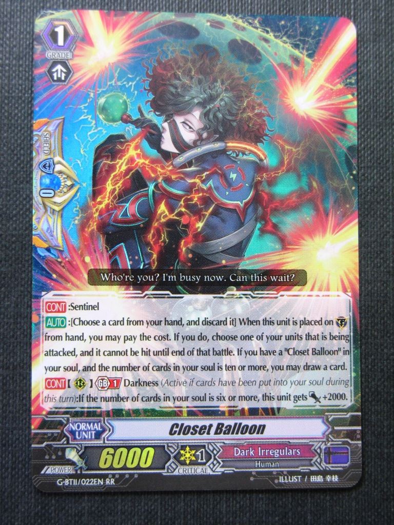 Closet Balloon G-BT11 RR - Vangaurd Cards # 6F18