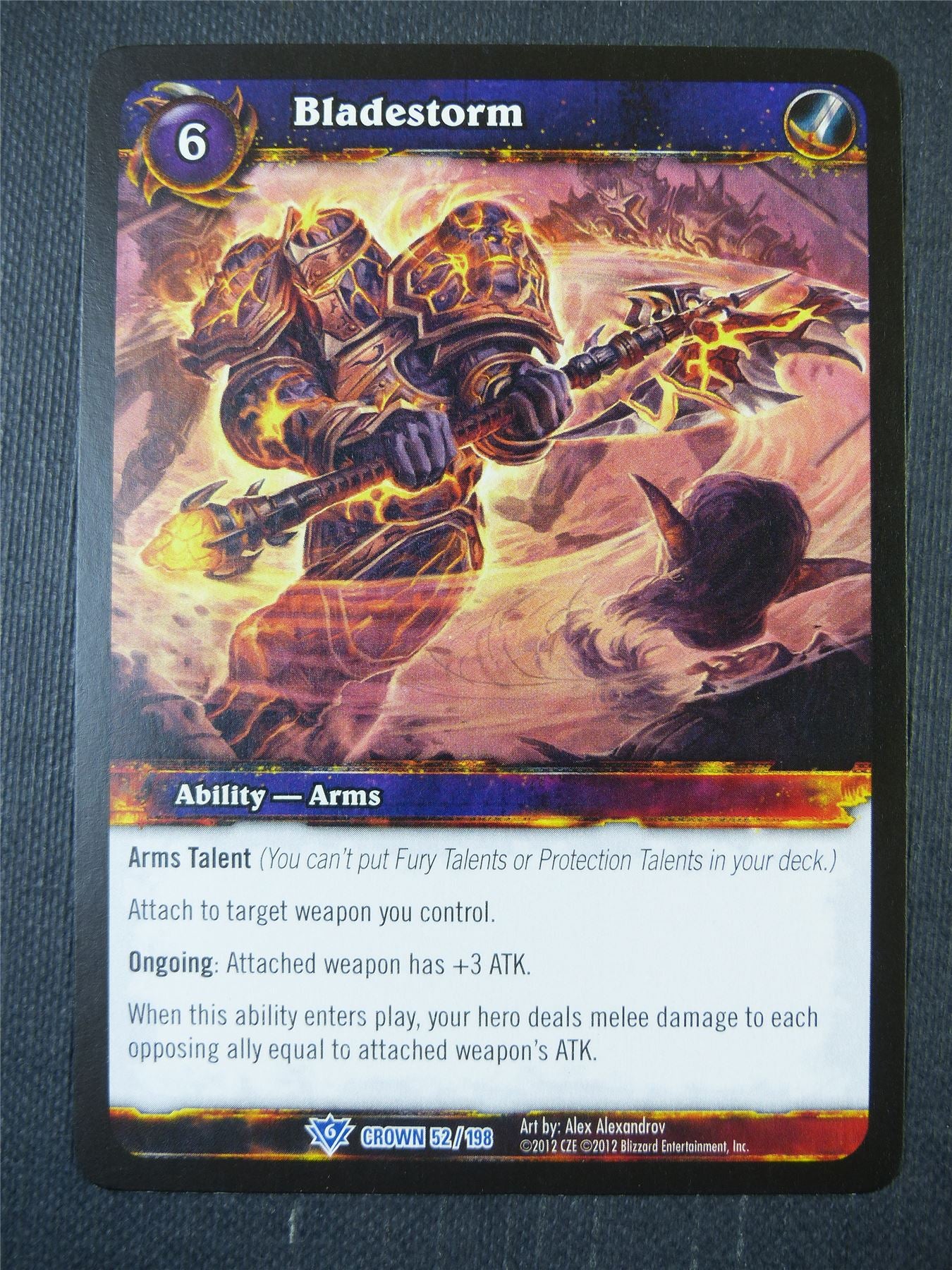Bladestorm 52/198 - WoW Card #13F