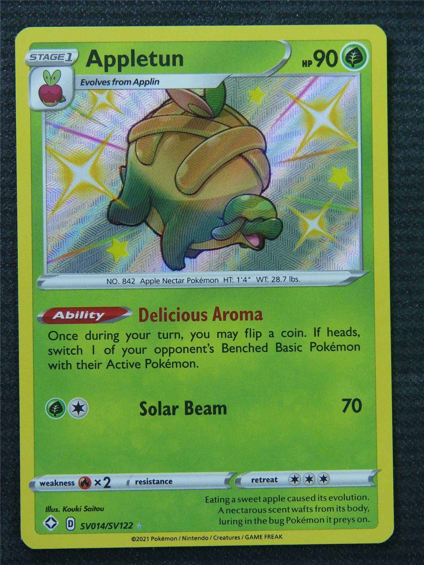 Appletun SV014/SV122 Holo Shiny Vault - Pokemon Card #8B5