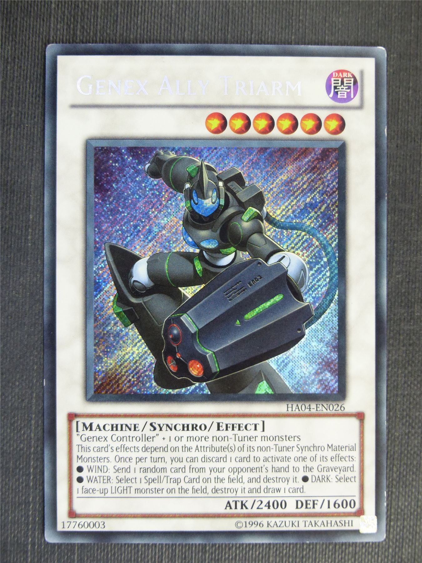 Genex Ally Triarm HA04 Secret Rare - Yugioh Cards #2ST Archeron Genex Ally Triarm HA04 Secret Rare - Yugioh Cards #2ST Archeron