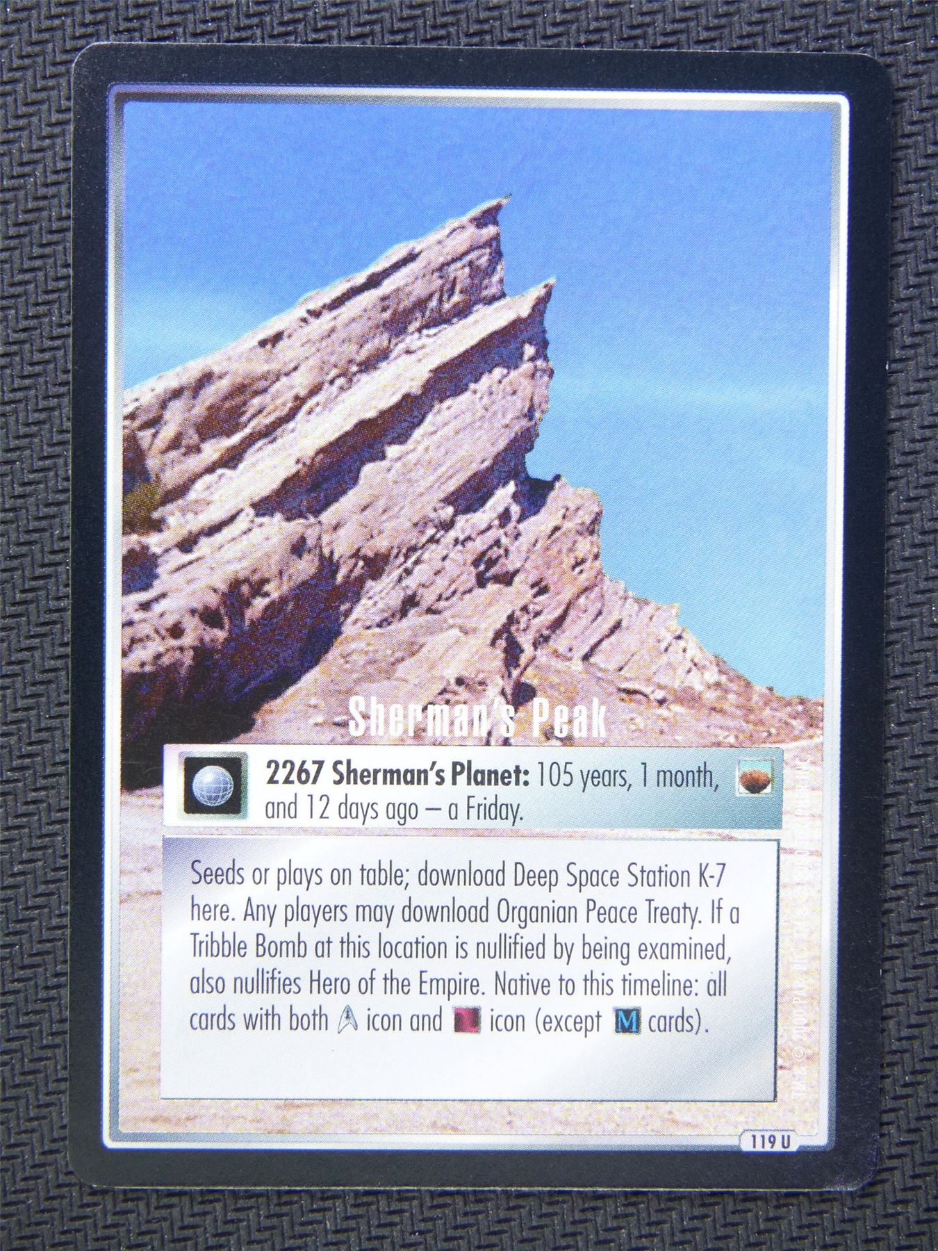 Shermans Peak - Star Trek Card #5C9