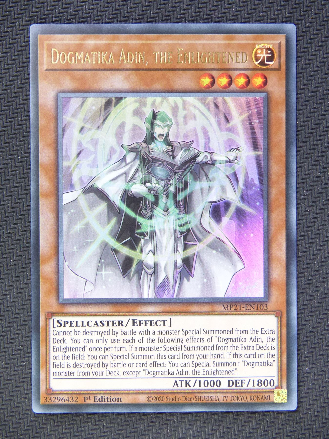 DogmataAdin Enlightened MP21 Ultra Rare - Yugioh Cards #5EG