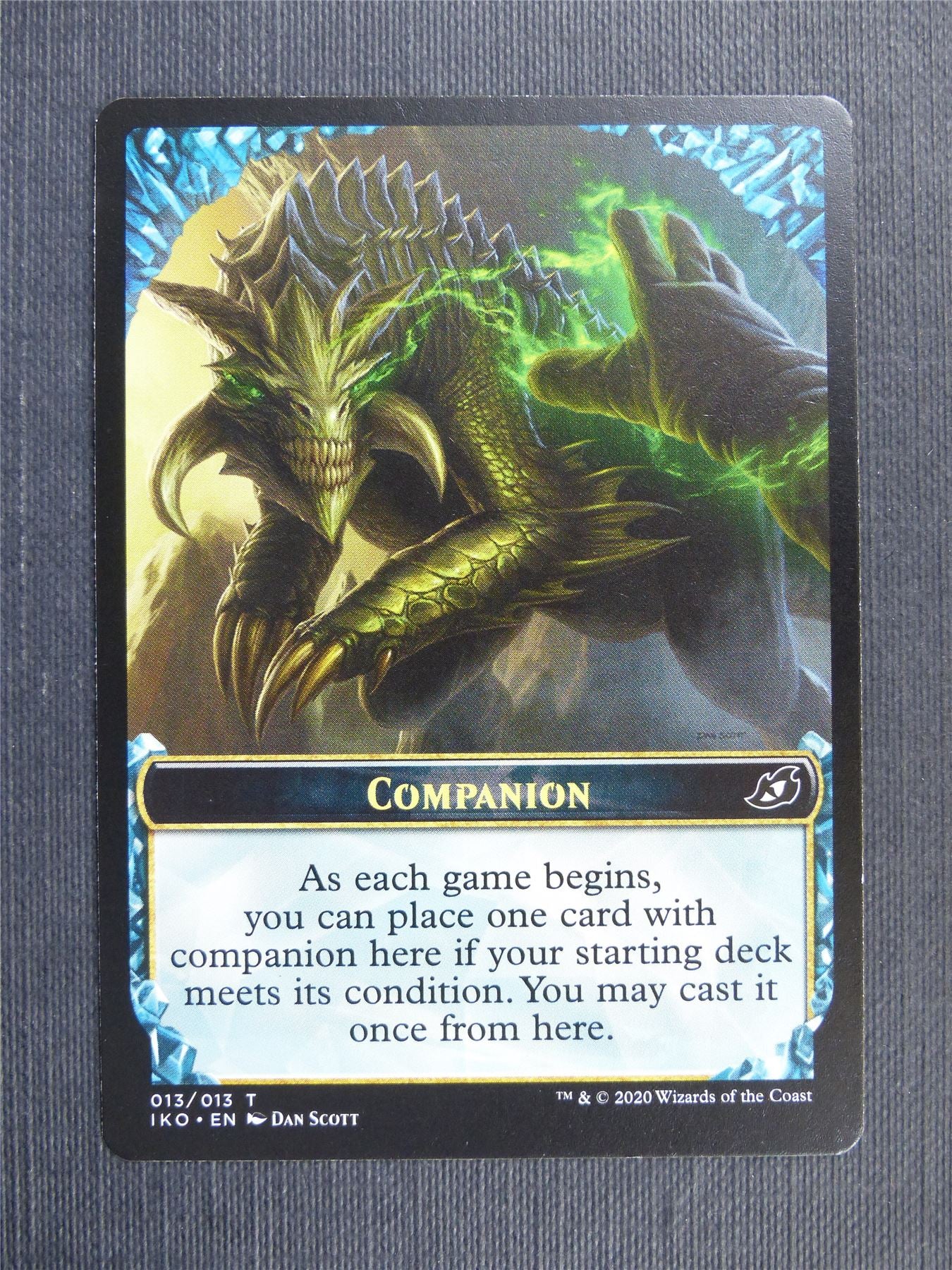 Companion Token - IKO Mtg Card Archeron Companion Token - IKO Mtg Card Archeron