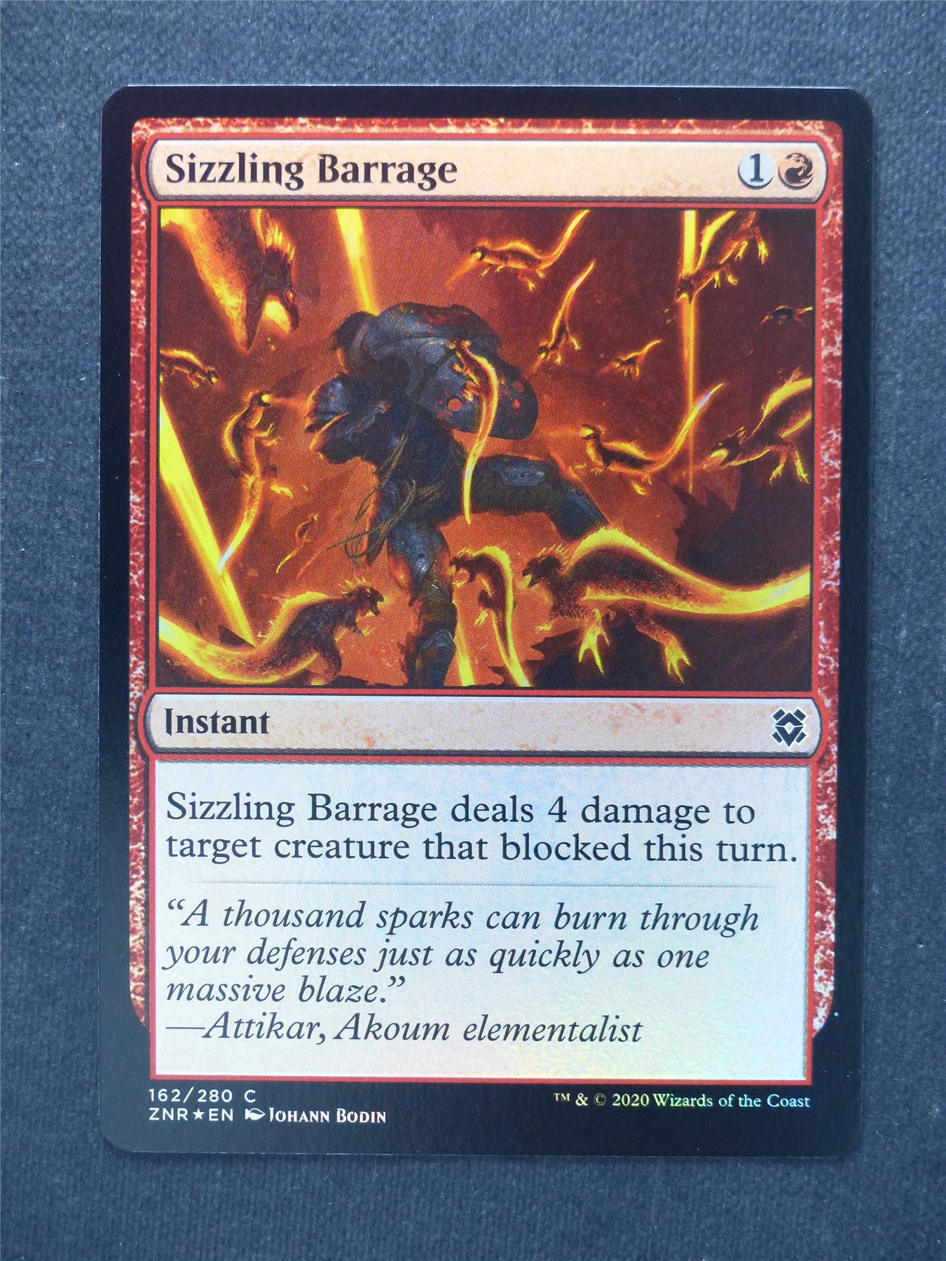 Sizzling Barrage Foil - Mtg Magic Cards #QC