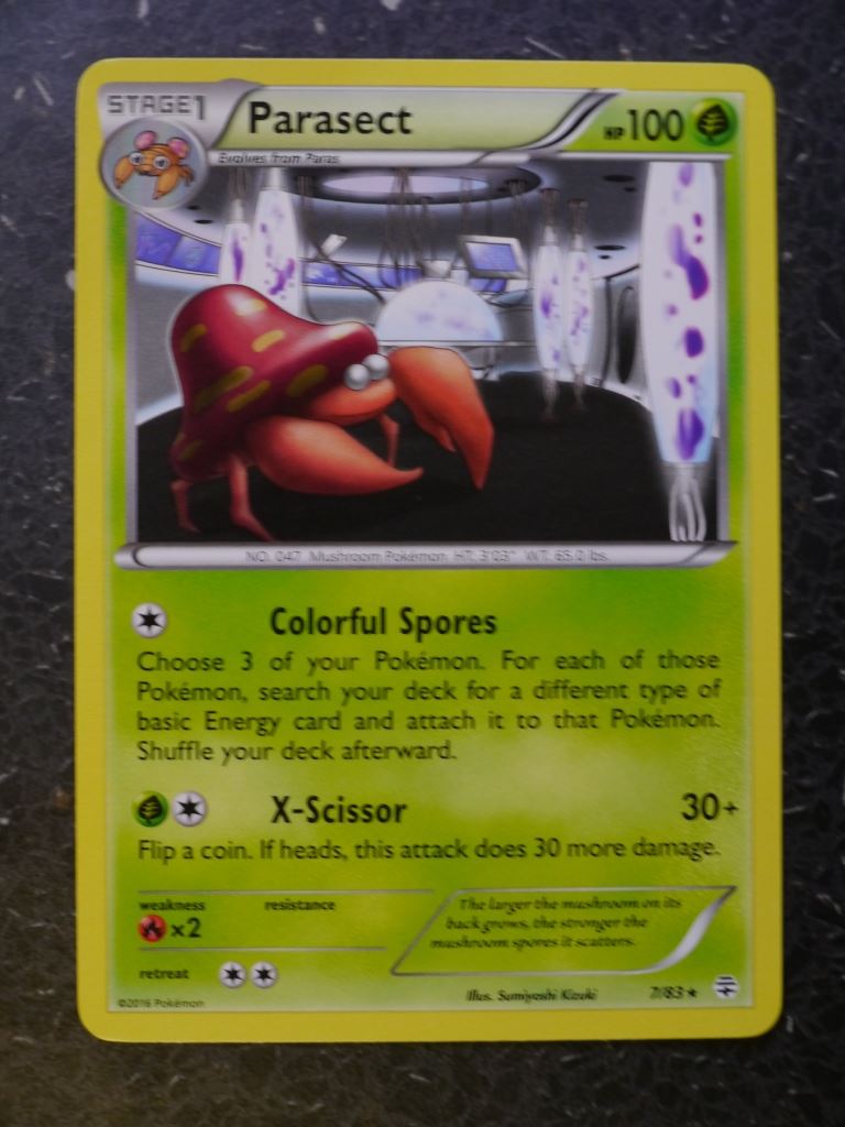 Pokemon Cards: PARASECT 7/83 RARE # 6B40