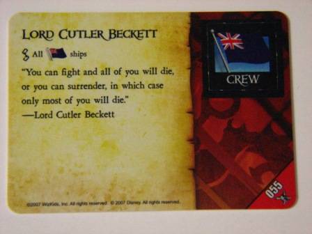 Pirates PocketModel Game - 055 LORD CUTLER BECKETT