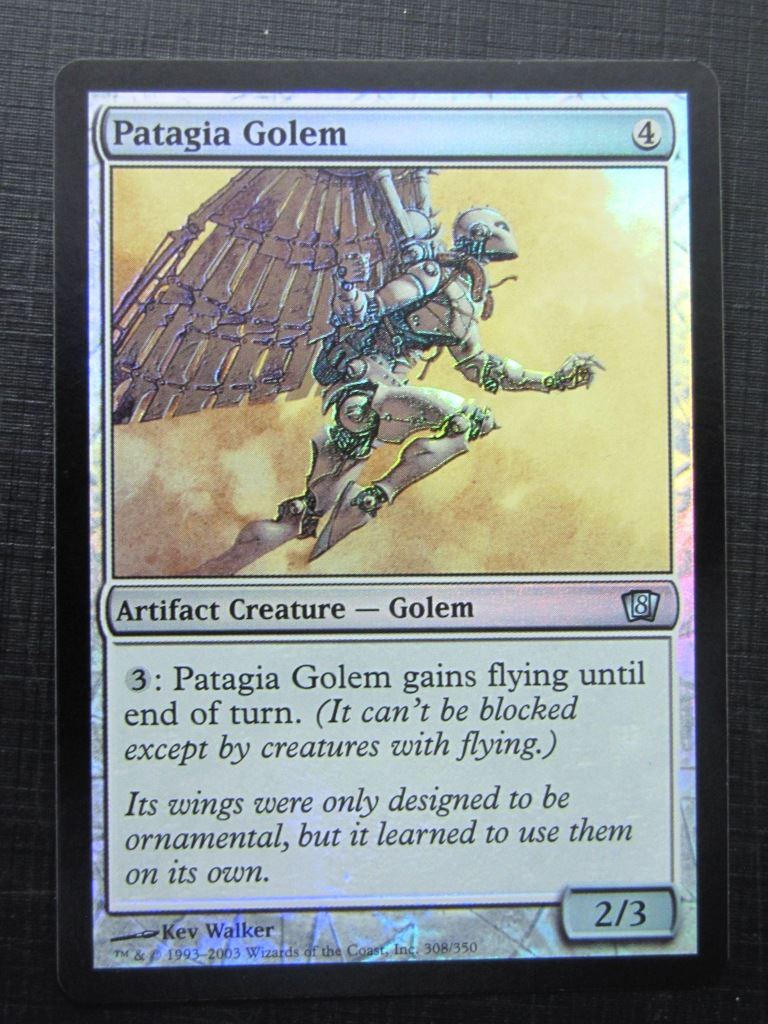 8th Edition Patagia Golem Foil Black Border - Mtg Card # 9F10 Archeron 8th Edition Patagia Golem Foil Black Border - Mtg Card # 9F10 Archeron