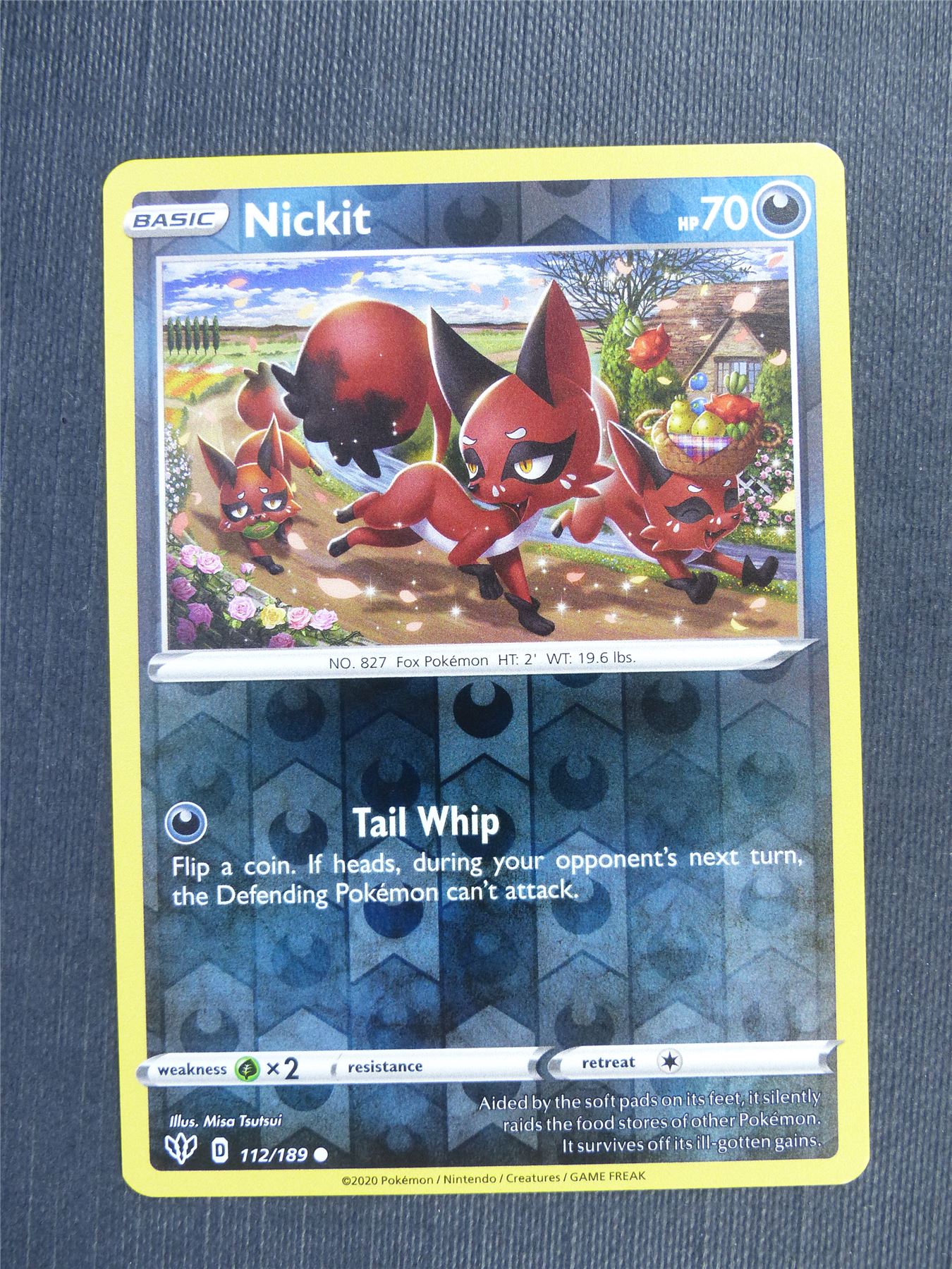 Nickit 112/189 Reverse Holo - DAA - Pokemon Card #3C0