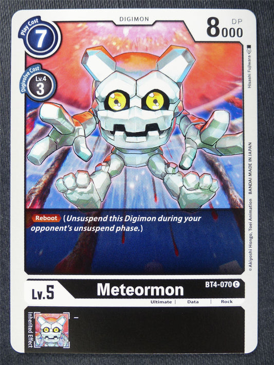 Meteormon BT4-070 C - Digimon Cards #10C