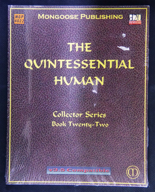 The Quintessential Human - Collector Series Book Twenty-Two - D20 System - Roleplay - RPG #15N