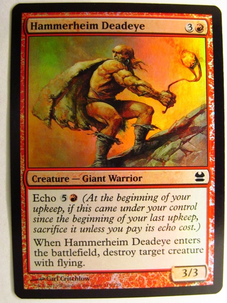 MTG magic the gathering CCG: HAMMERHEIM DEADEYE FOIL: MODERN MASTERS