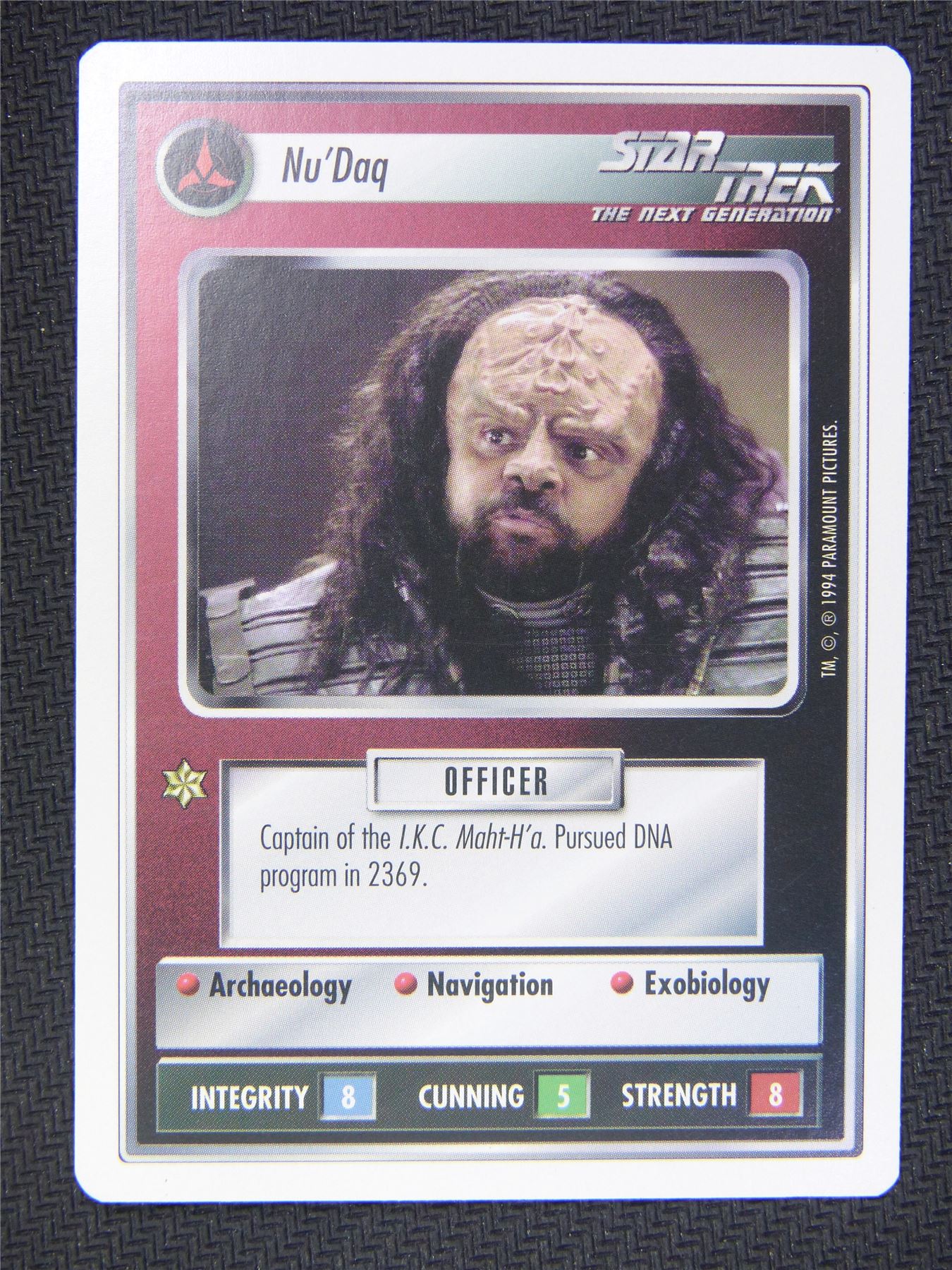 Nu Daq White Border - Star Trek Next Gen Card #4P5
