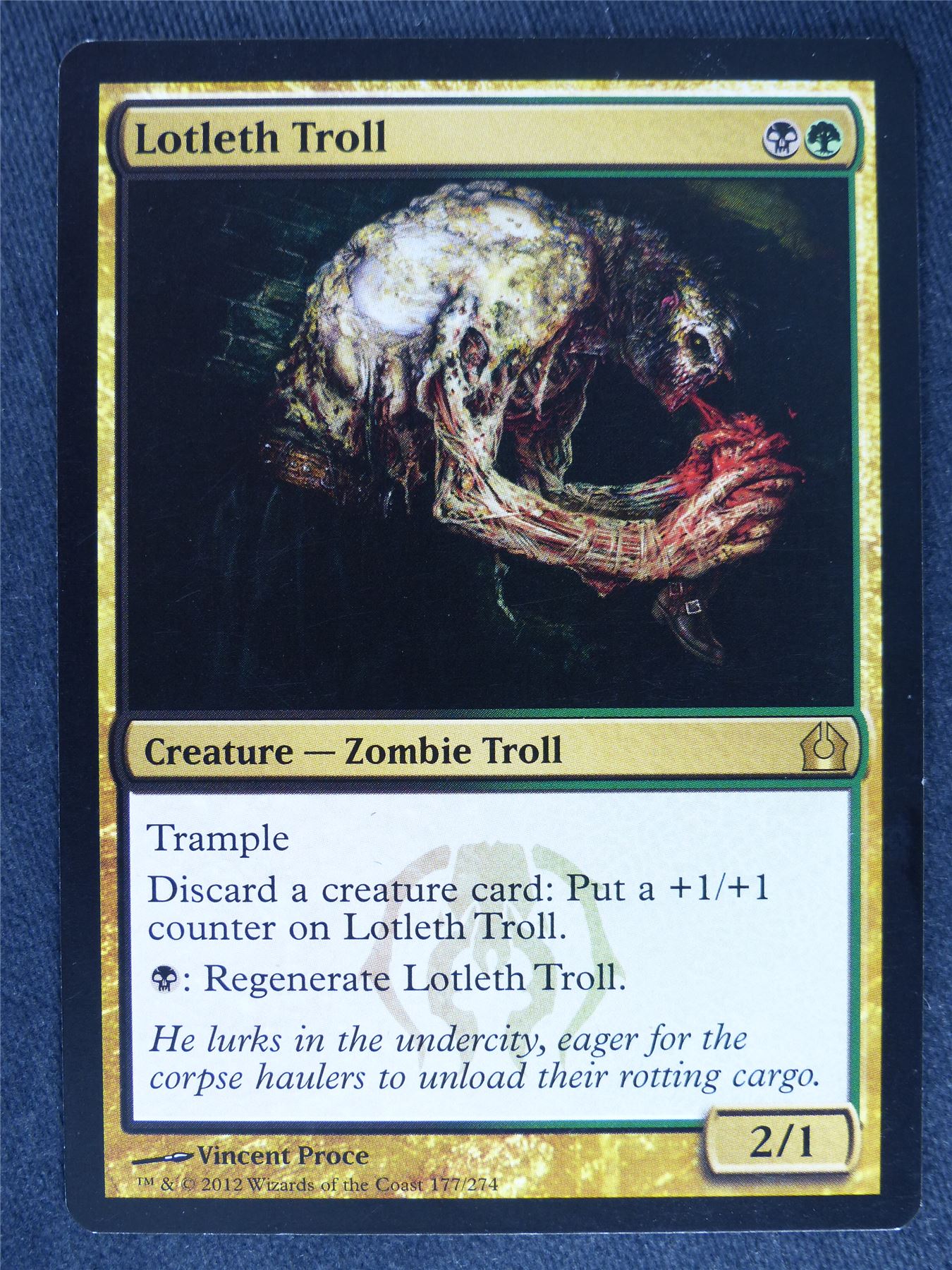 Lotleth Troll - Mtg Magic Cards #M7 Archeron Lotleth Troll - Mtg Magic Cards #M7 Archeron