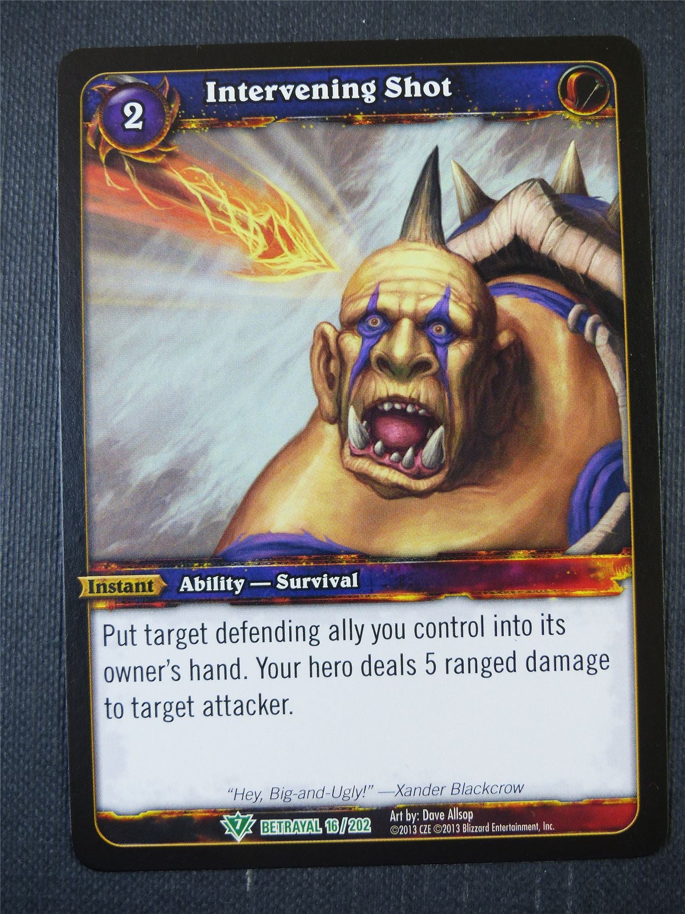 Intervening Shot 16/202 - WoW Card #1AQ