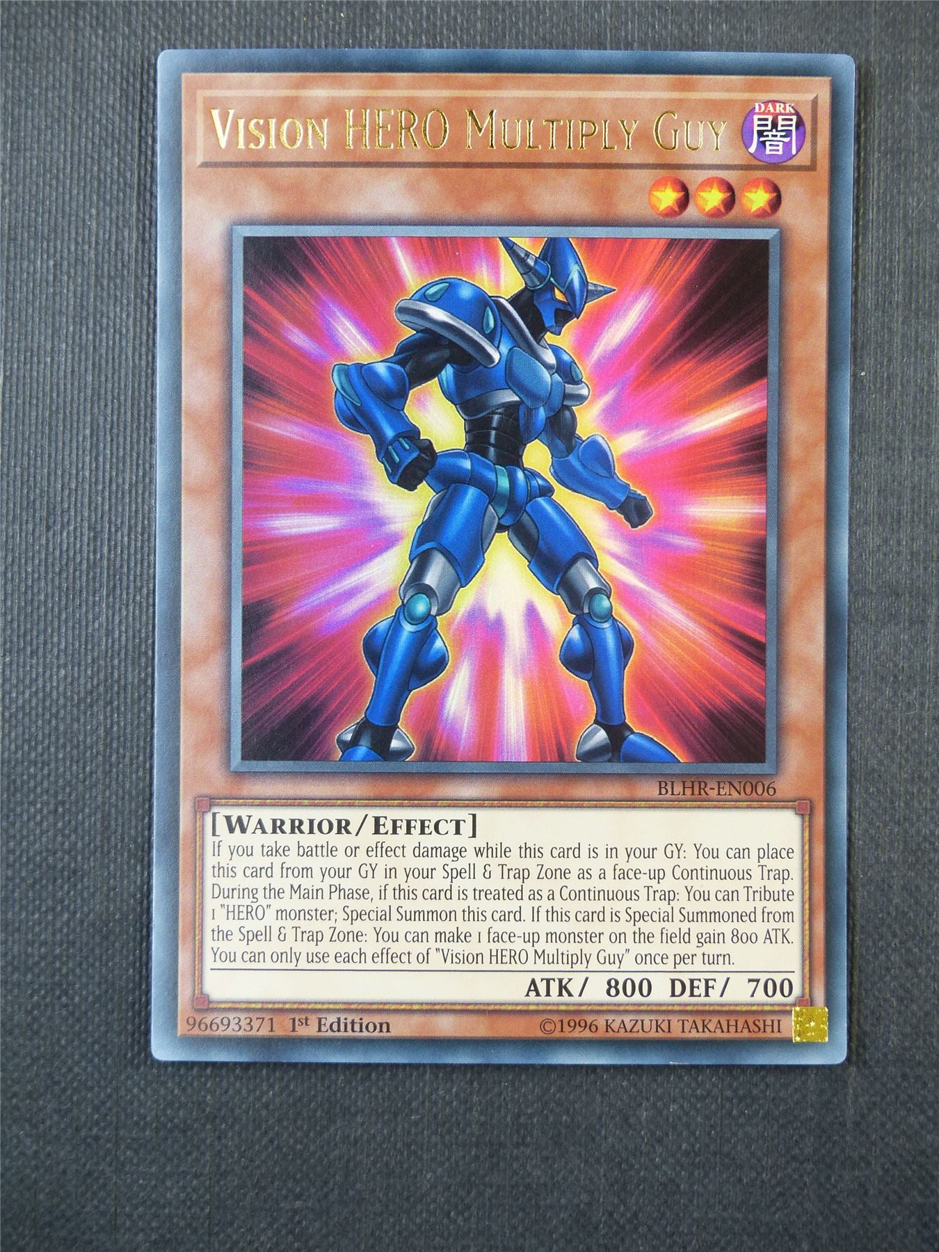 Vision HERO Multiply Guy - Yugioh Card #9KS Vision HERO Multiply Guy - Yugioh Card #9KS