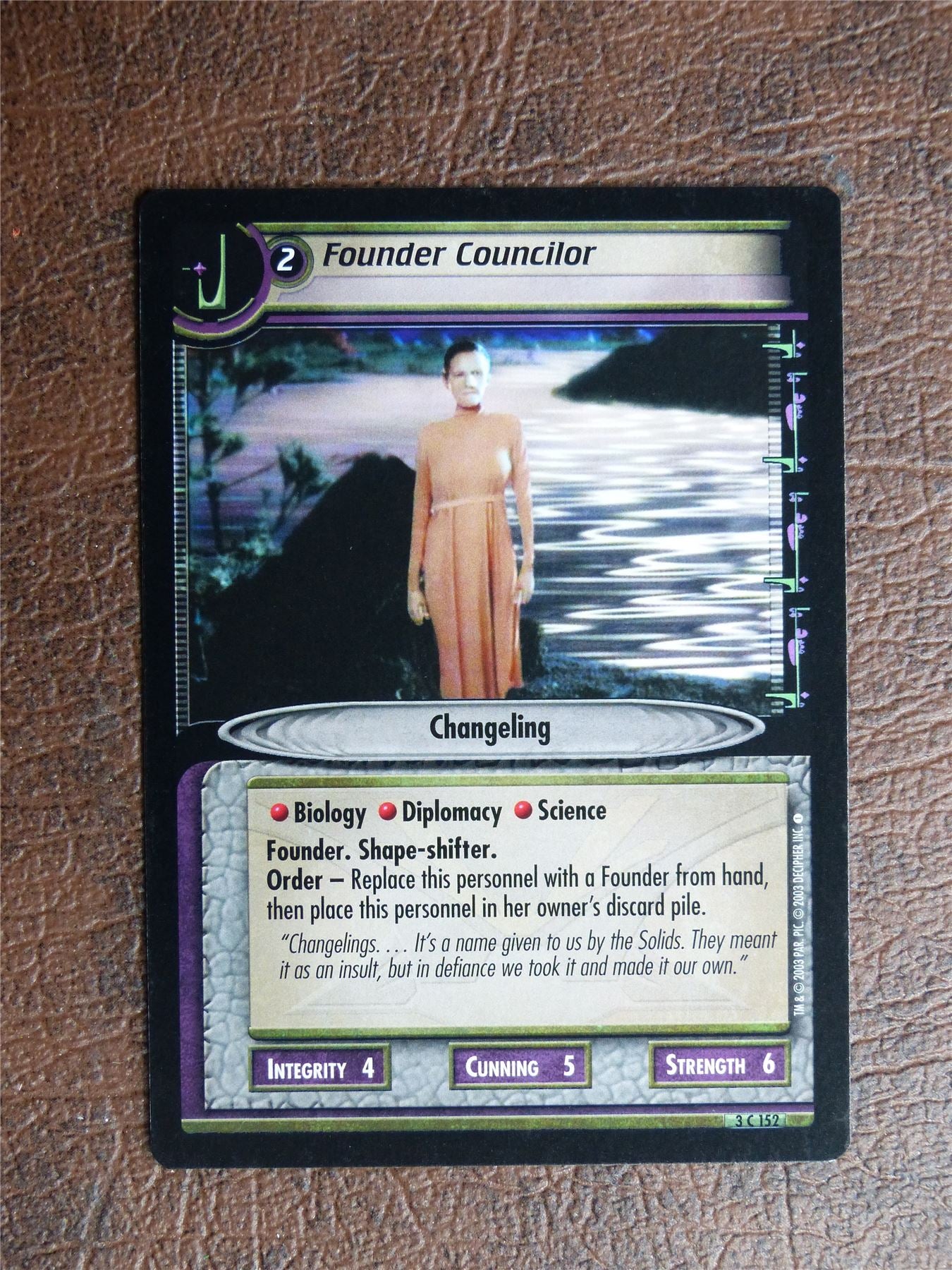 Founder Councilor - Star Trek CCG TCG Card #Y3