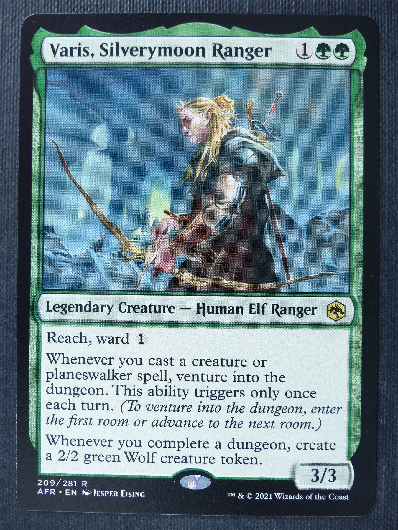 Varis Silverymoon Ranger - AFR - Mtg Card #2A0